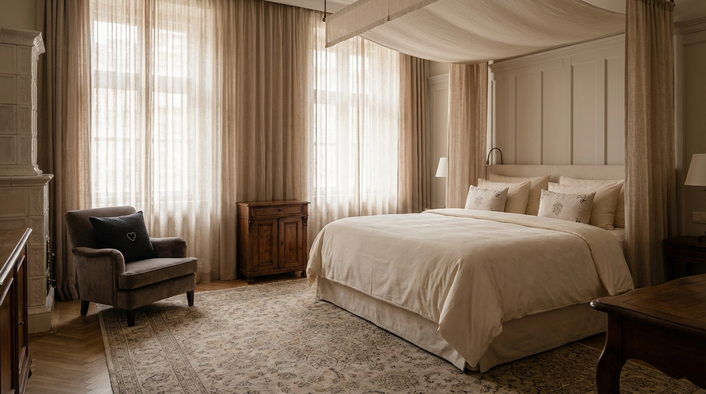 Leeres Hotelzimmer in der Nebensaison