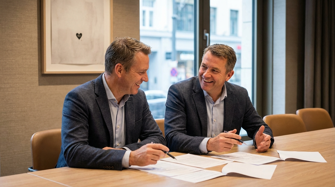 Zwei Hotelmanager im Meeting